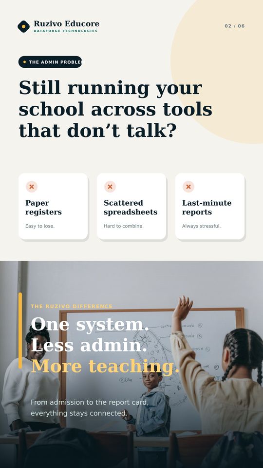 Less admin