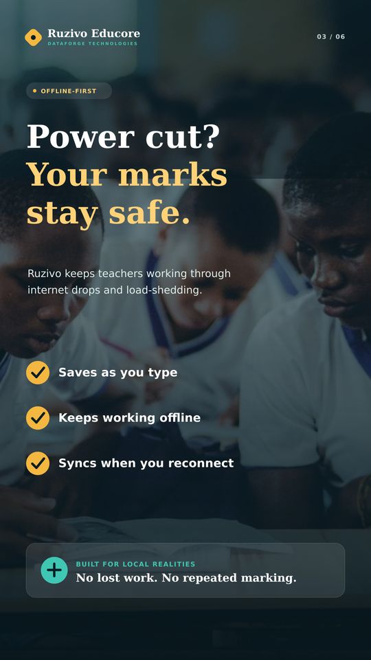 Power cut? Your marks stay safe