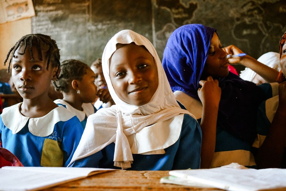 Pupils in a Zimbabwean classroom